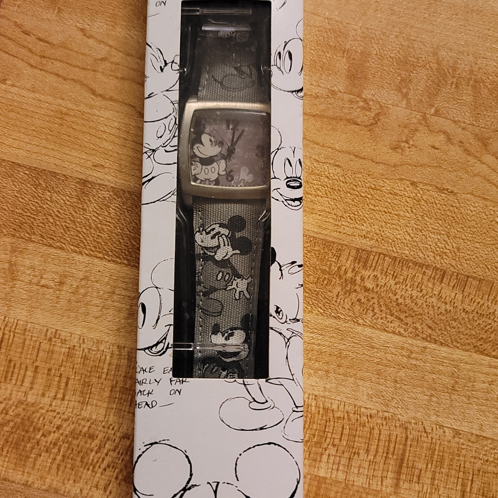 New Limited Edition Mickey Mouse Black and Gray Watch